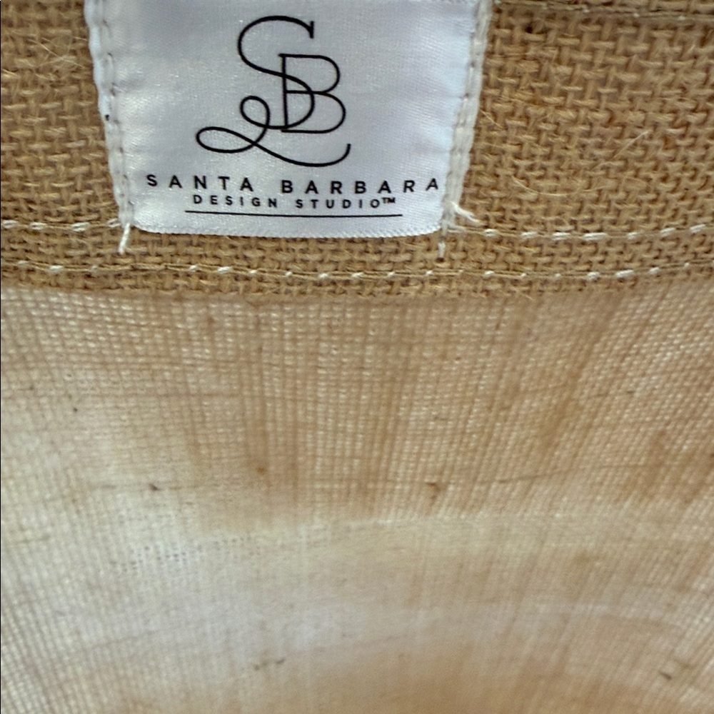 NEW Fresh Market Jute Tote Bag - Natural with Pink Handles - Picture 3 of 7